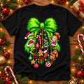 Green Christmas Mischief PNG | Holiday Bow Ornament Digital Download