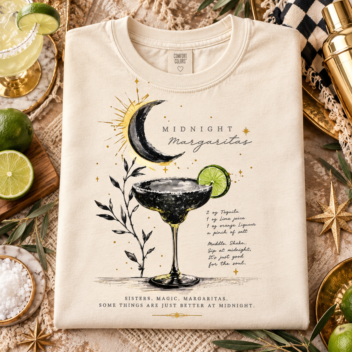 Midnight Margaritas PNG | Celestial Cocktail Digital Download