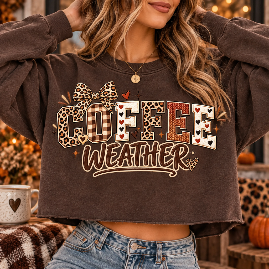 Coffee Weather PNG | Cozy Fall Coffee Digital Download