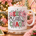 Merry Little Chaos PNG + SVG | Pink Christmas Digital Download