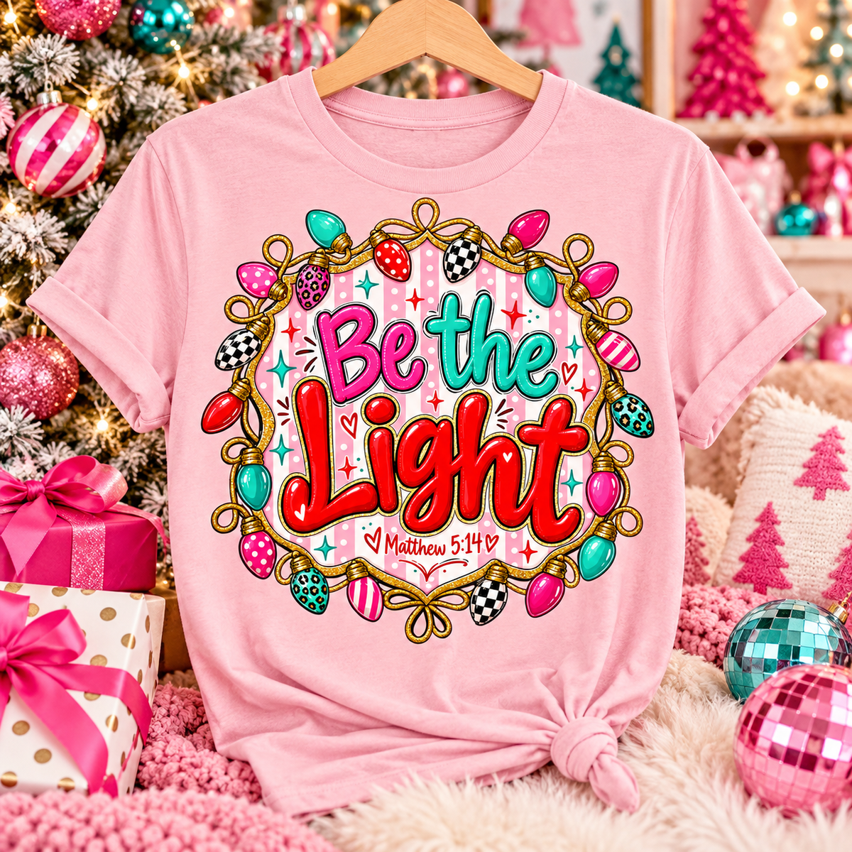 Be the Light PNG | Matthew 5:14 Christian Christmas Digital Download