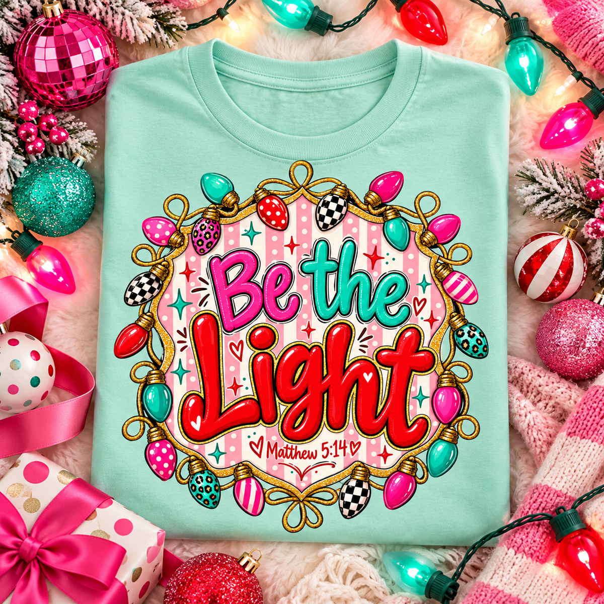 Be the Light PNG | Matthew 5:14 Christian Christmas Digital Download